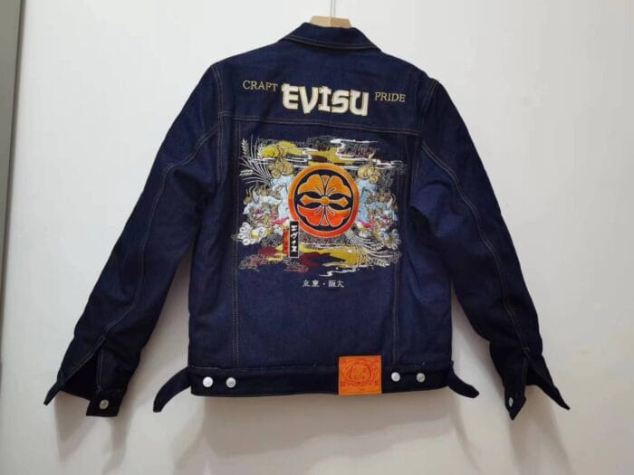 Evisu Cotton Jacket Double Dog Embroidered - Image 2