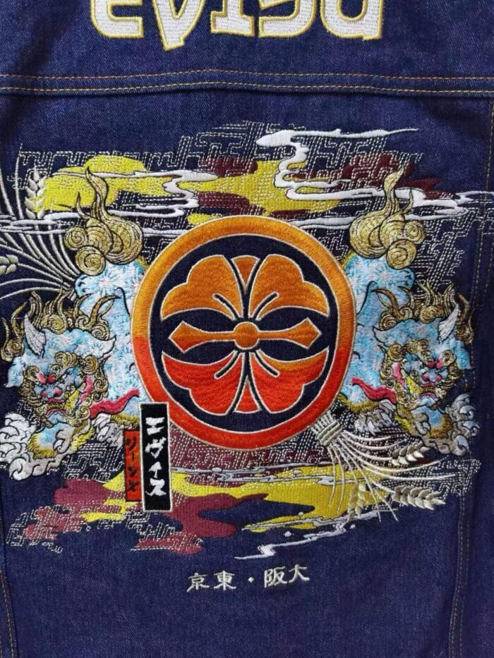 Evisu Cotton Jacket Double Dog Embroidered - Image 5