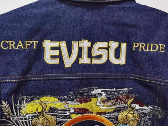 Evisu Cotton Jacket Double Dog Embroidered - Image 8