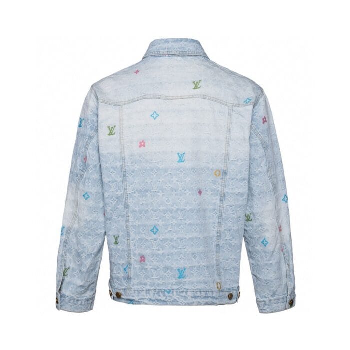 Monogram Patterned Faded Wash Jacket - Image 2
