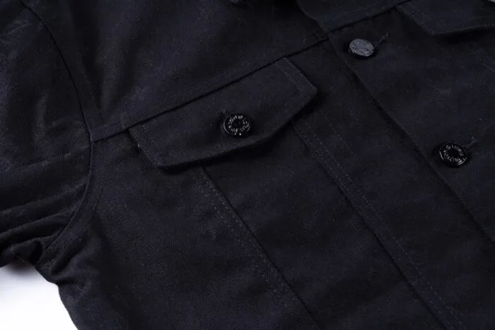 Denim Designer Men's Jacket Coat - Image 8