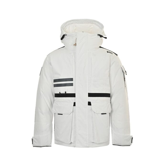 Men Letter Graphic Flap Pocket Hooded Down Coat